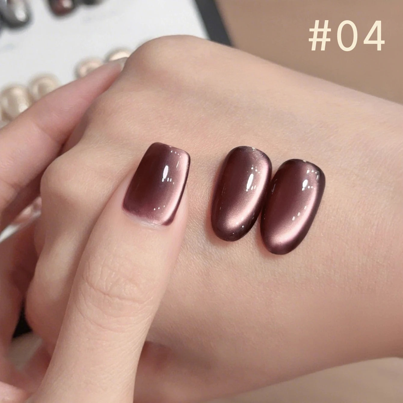 Brown Nails Champagne