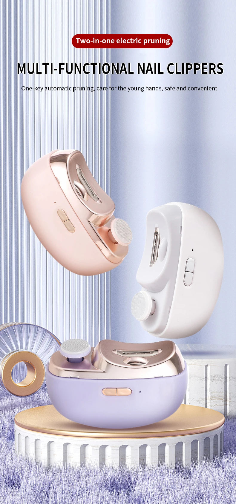 Automatic Safety Electric Nail Clipper