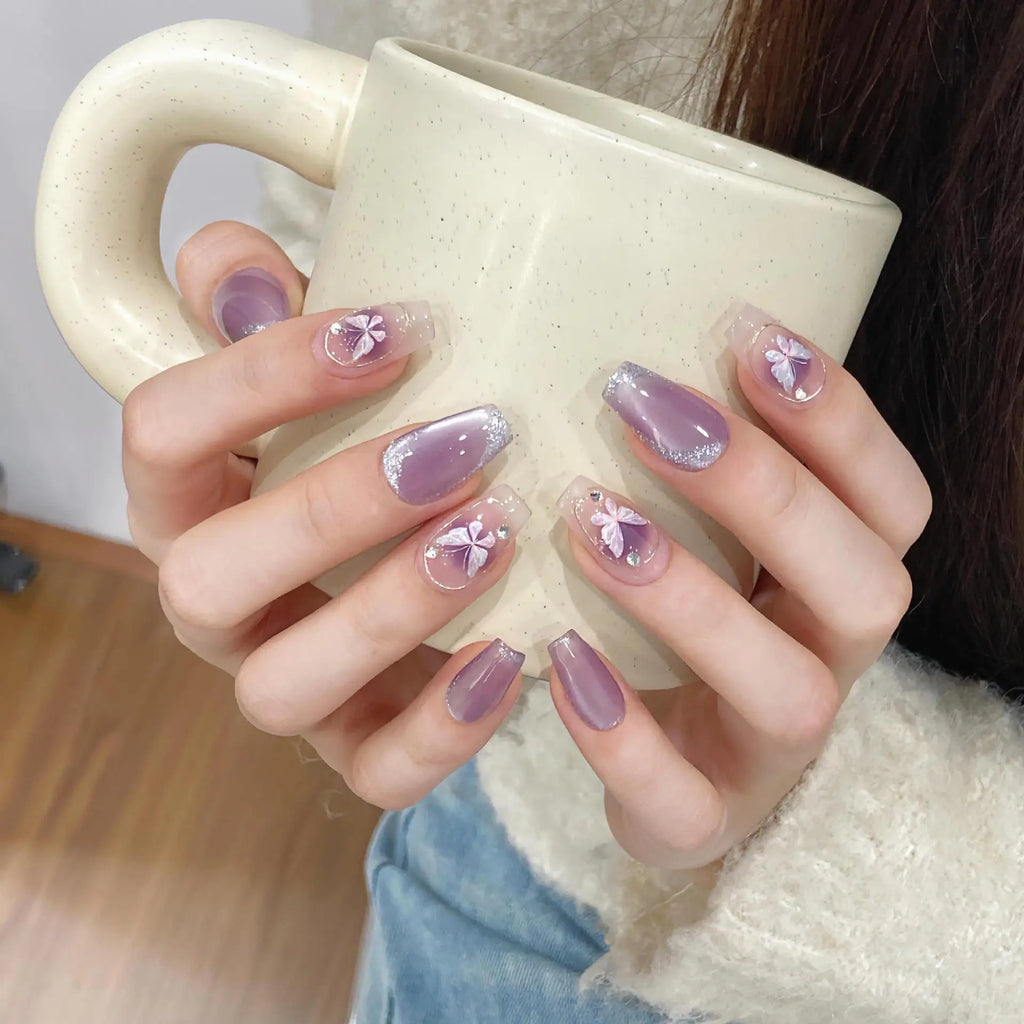 10Pcs F Nails Candy Color