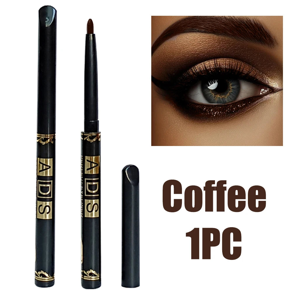 2Pcs Waterproof Black Brown Eyeliner
