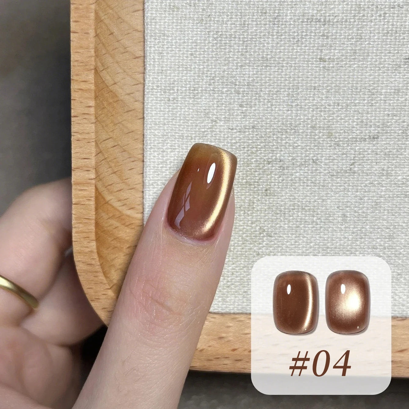 Brown Nails Champagne