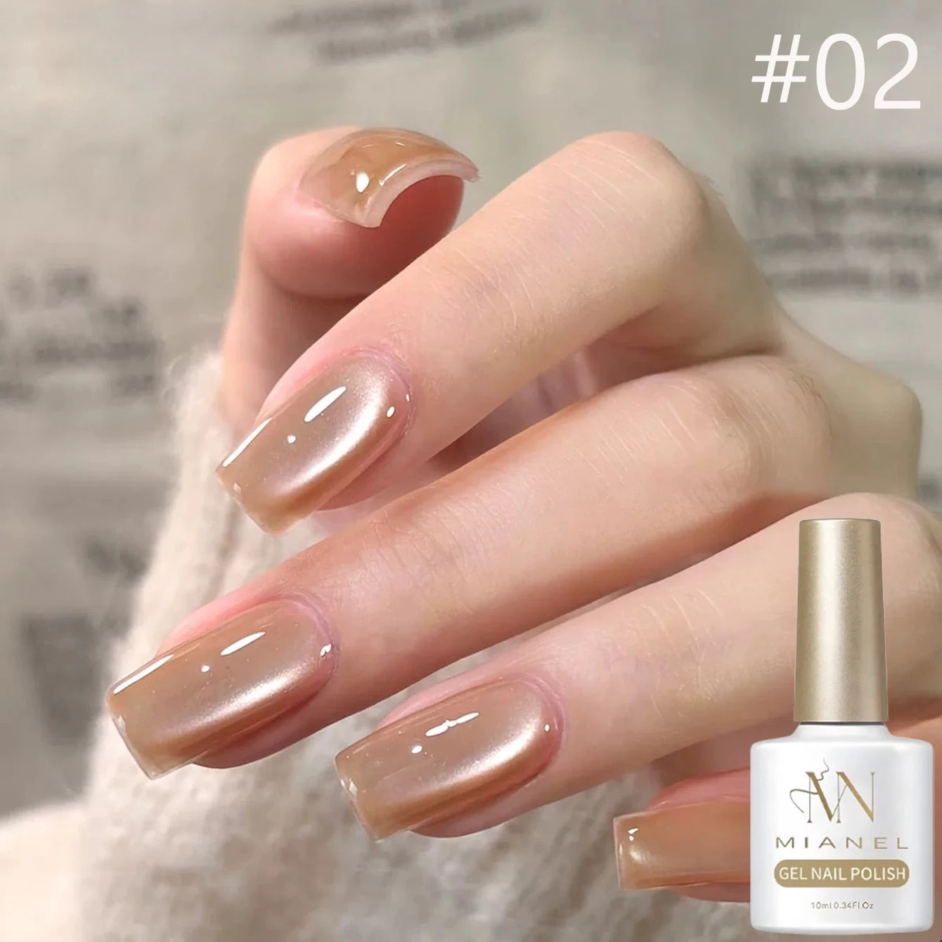 Brown Nails Champagne