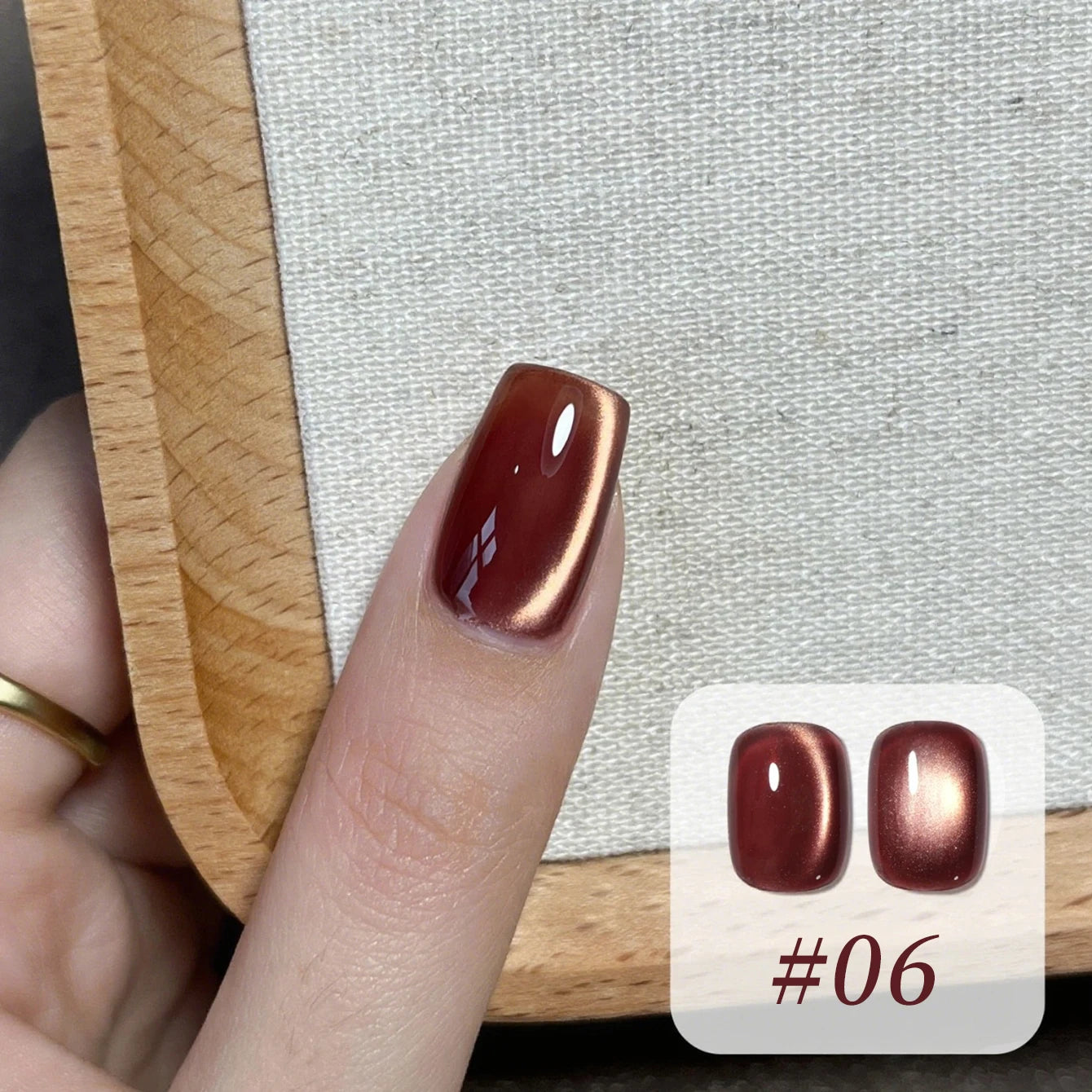 Brown Nails Champagne