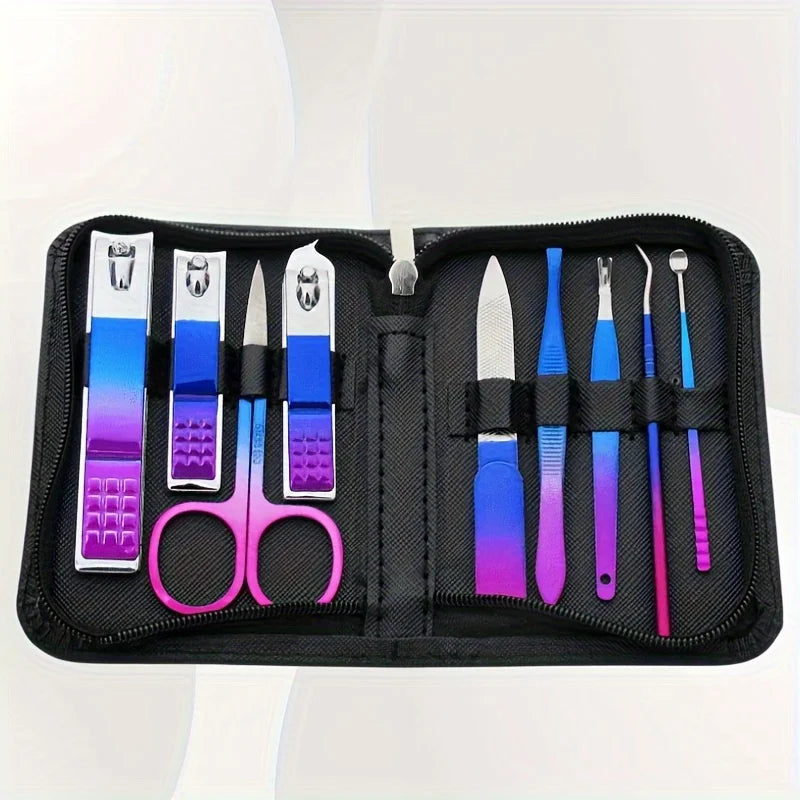 Professional Stainless Steel Manicure & Pedicure Kit Precision