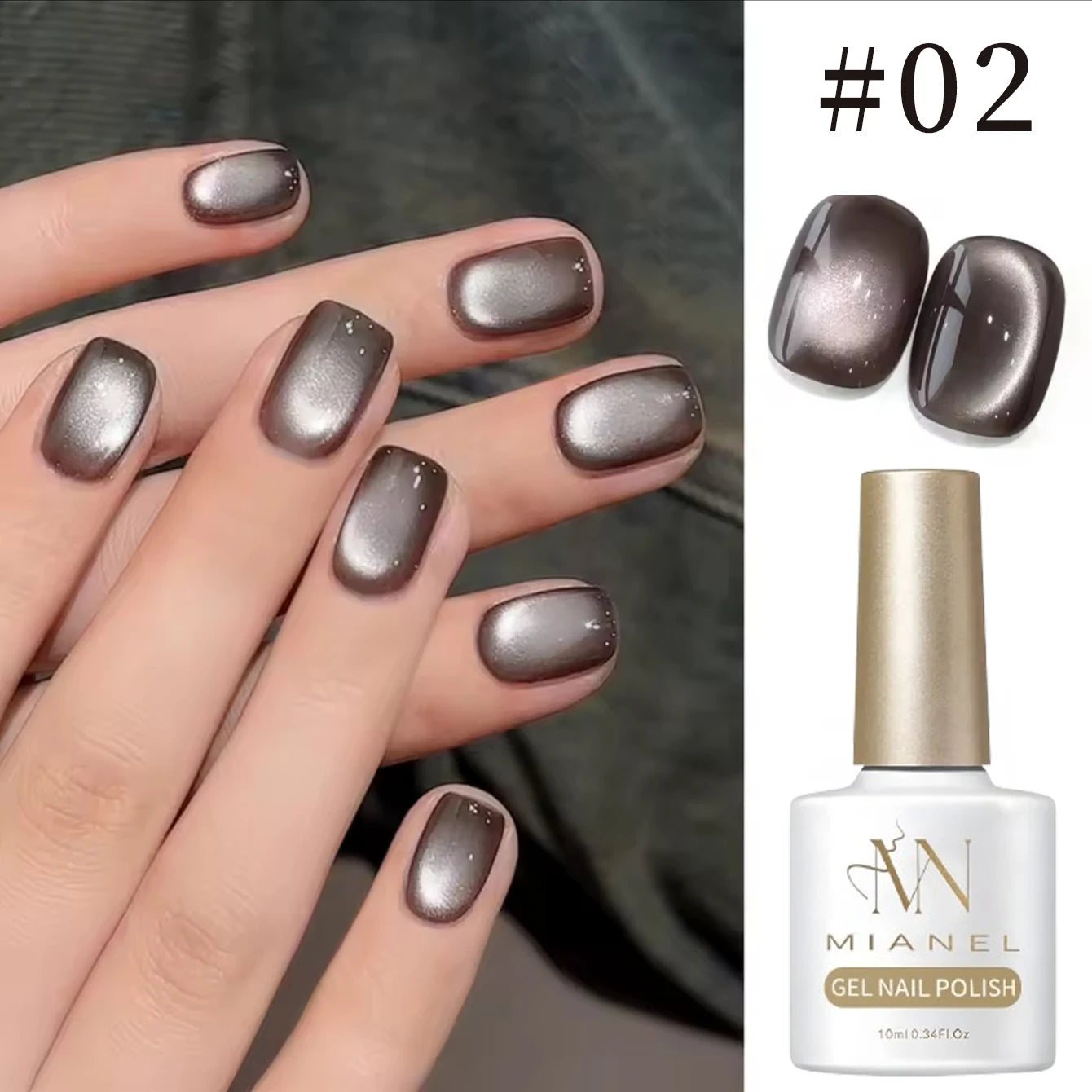 Brown Nails Champagne