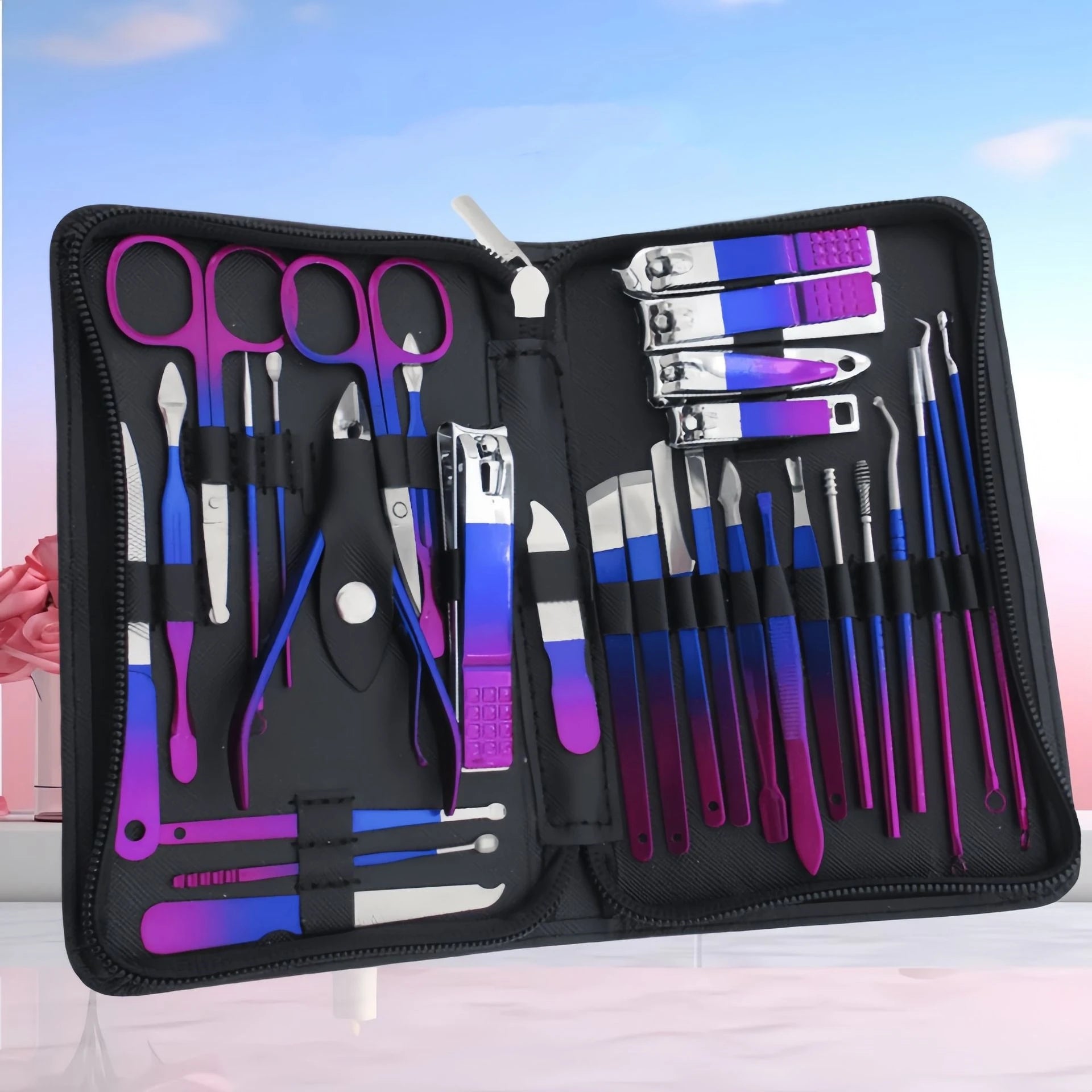Professional Stainless Steel Manicure & Pedicure Kit Precision