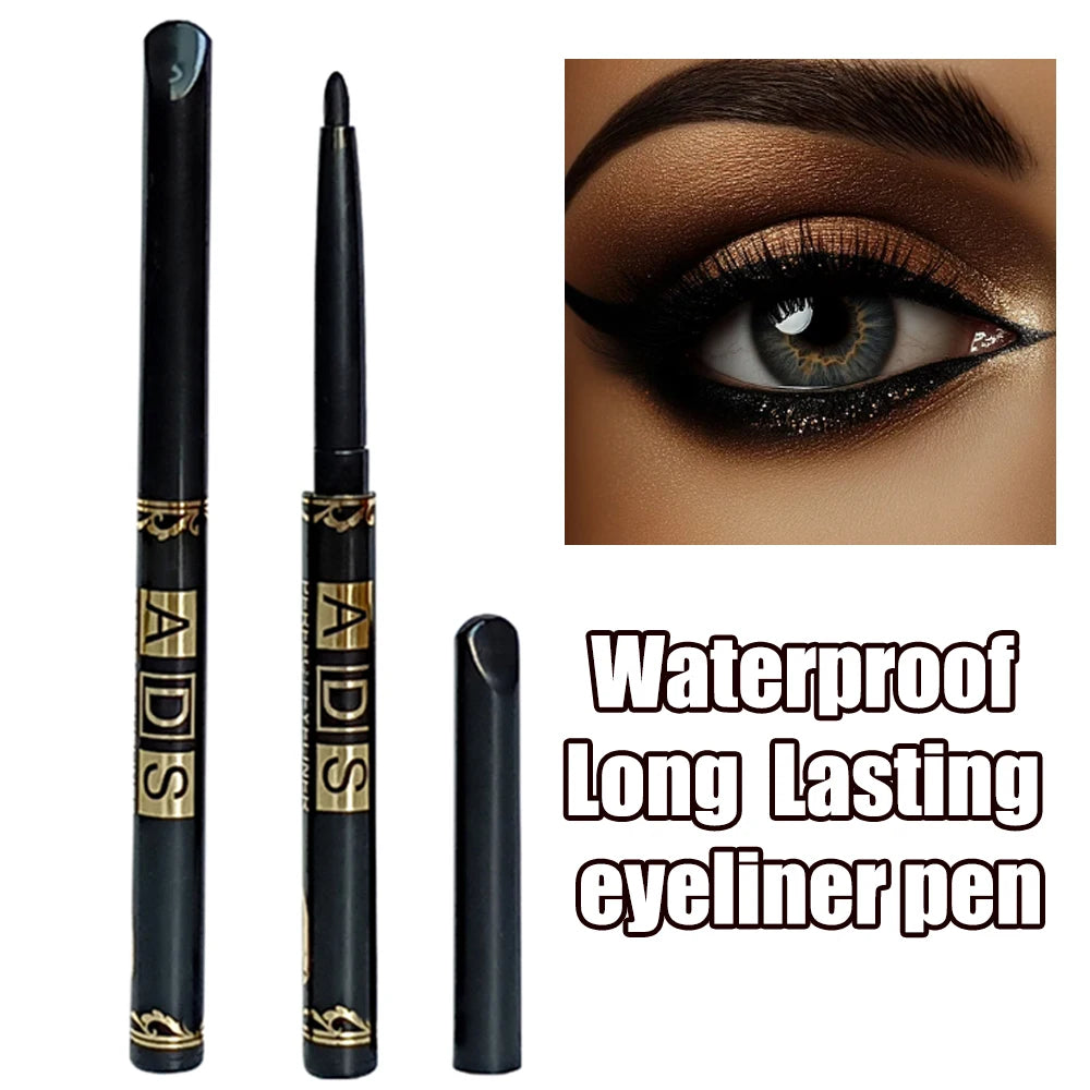 2Pcs Waterproof Black Brown Eyeliner