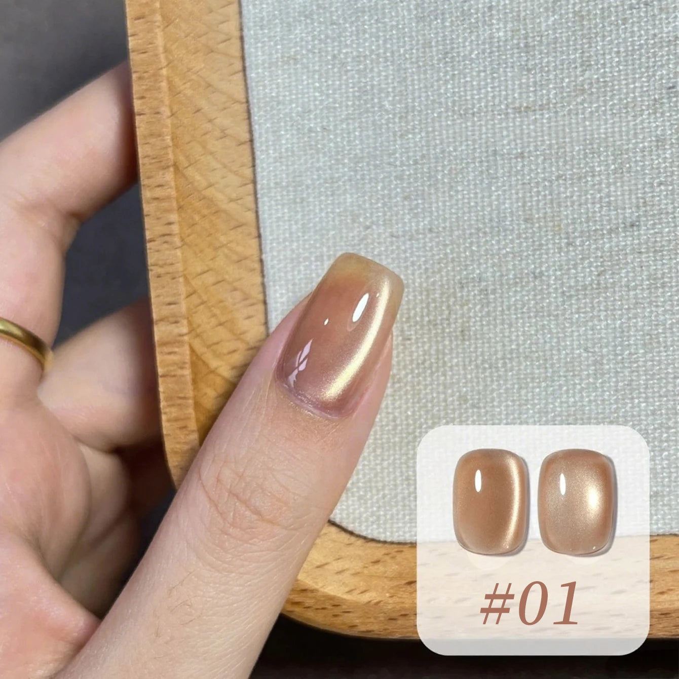 Brown Nails Champagne