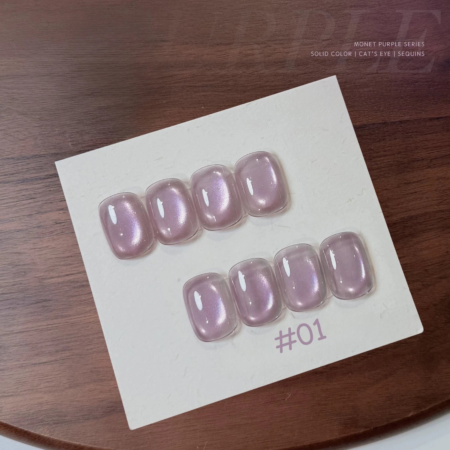 Winter Nails Pink Gold