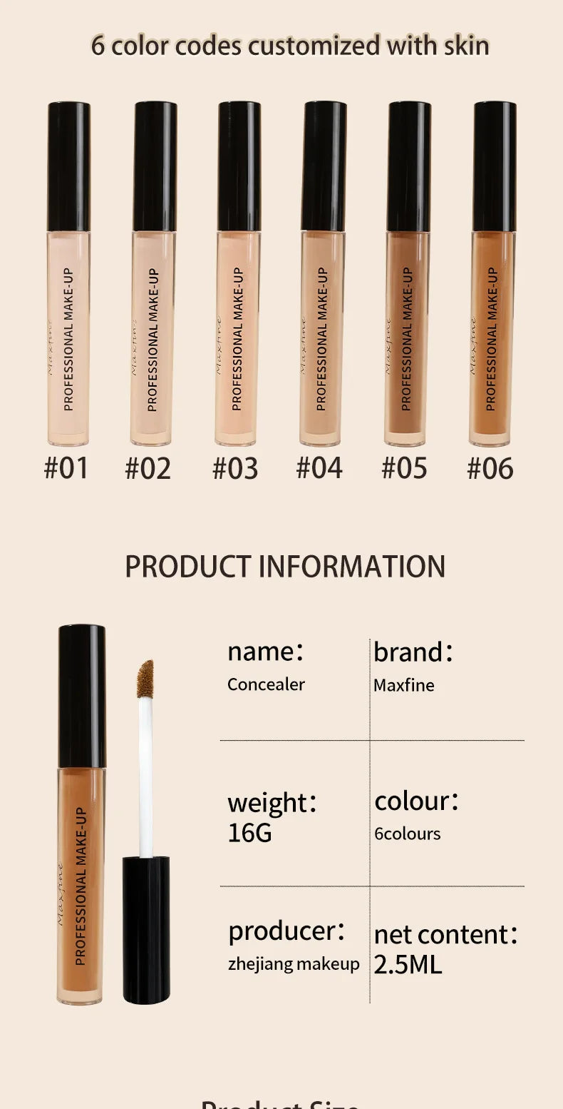 Liquid Concealer Matte High Coverage Waterproof