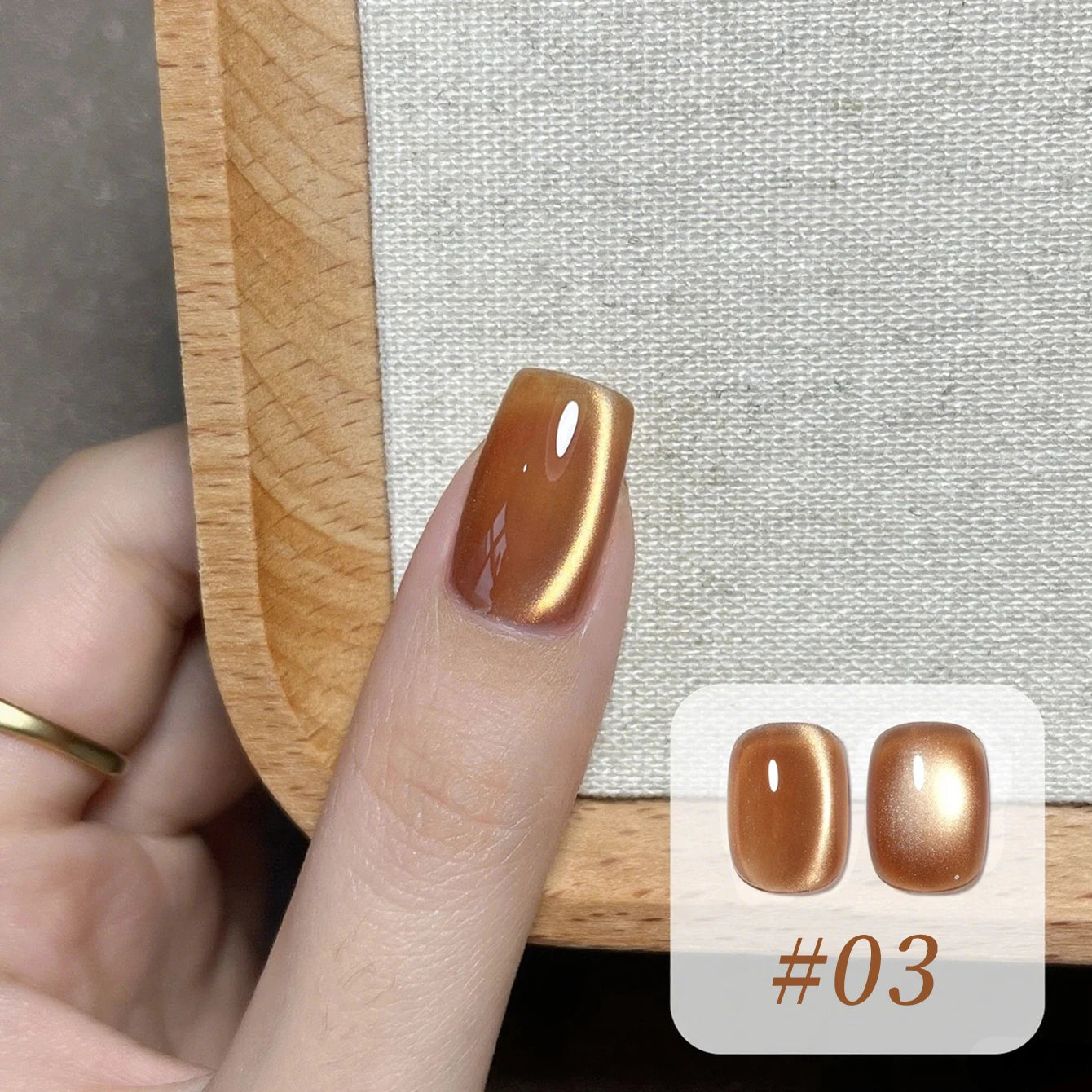 Brown Nails Champagne