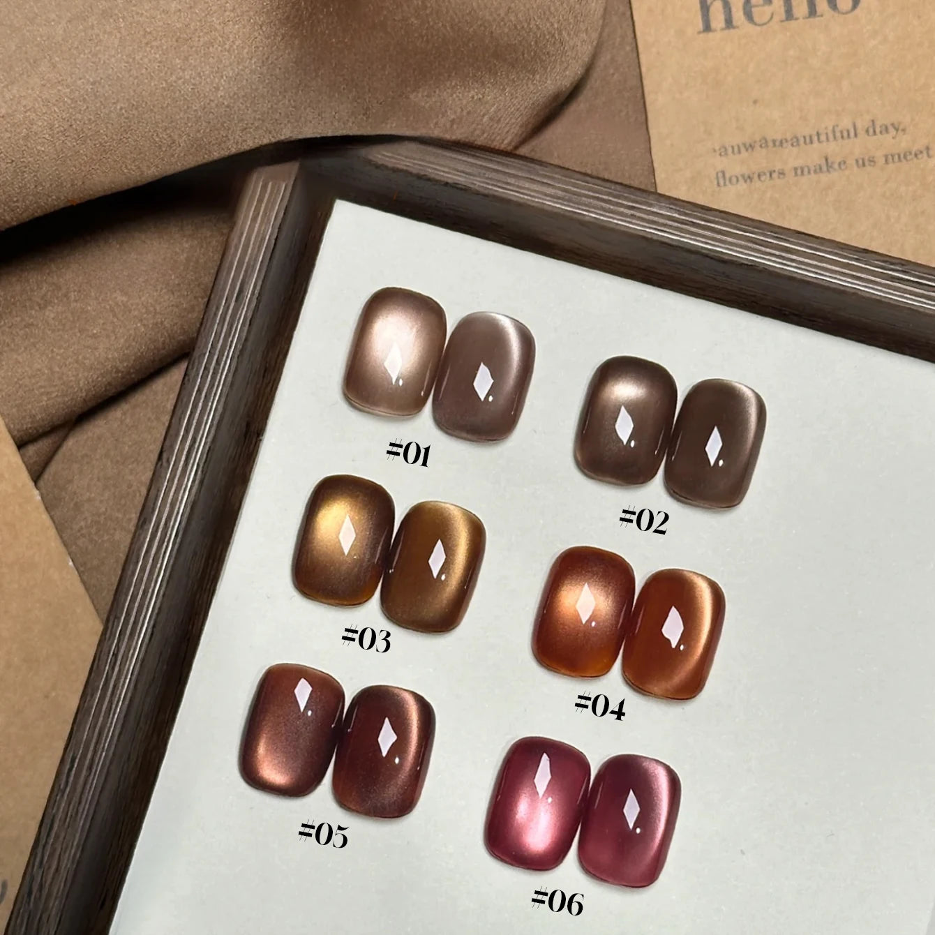 Brown Nails Champagne