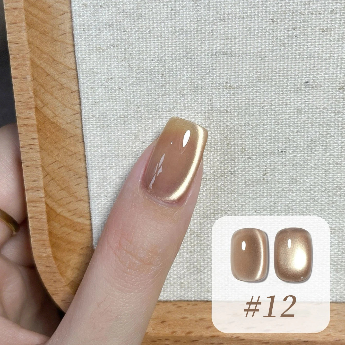 Brown Nails Champagne