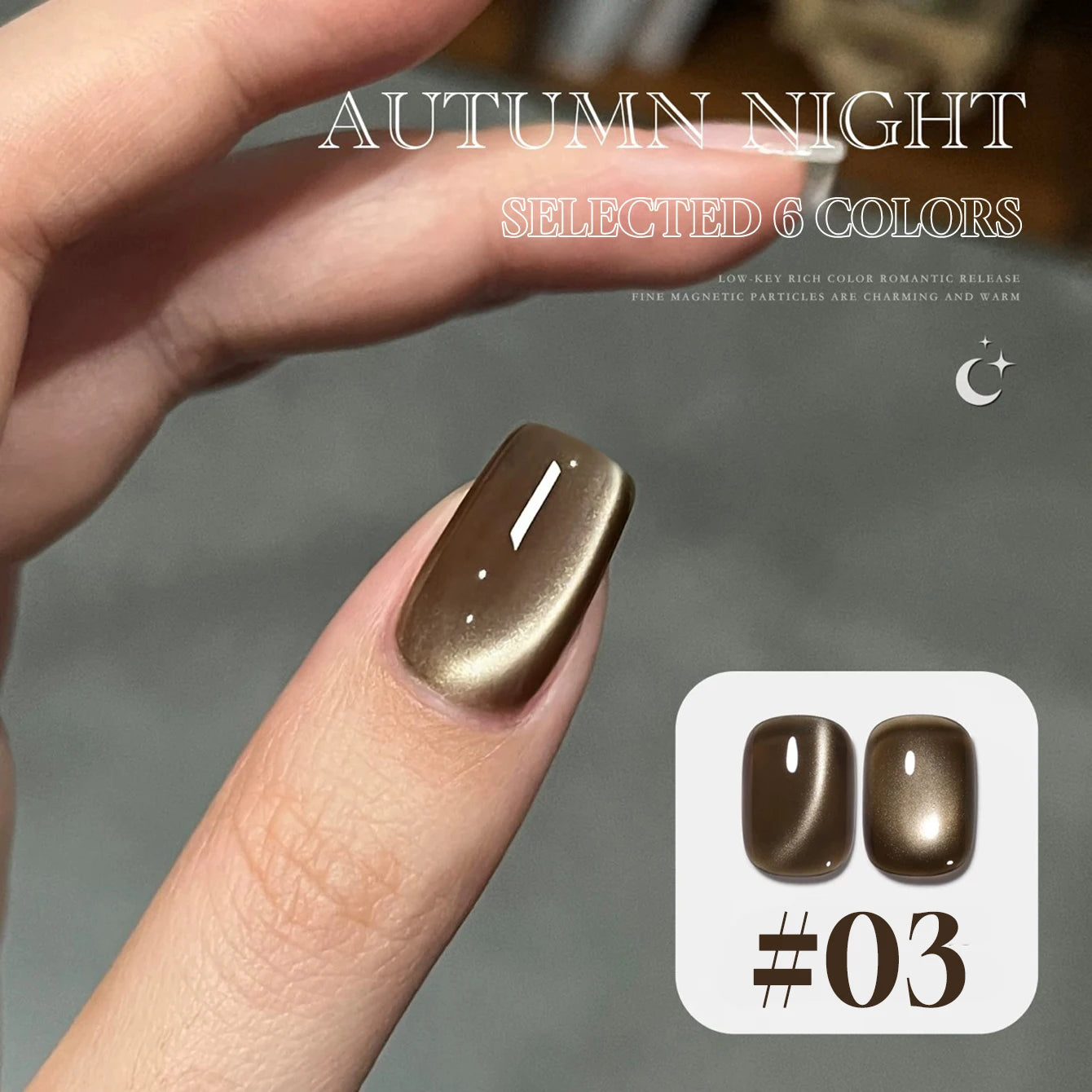 Brown Nails Champagne