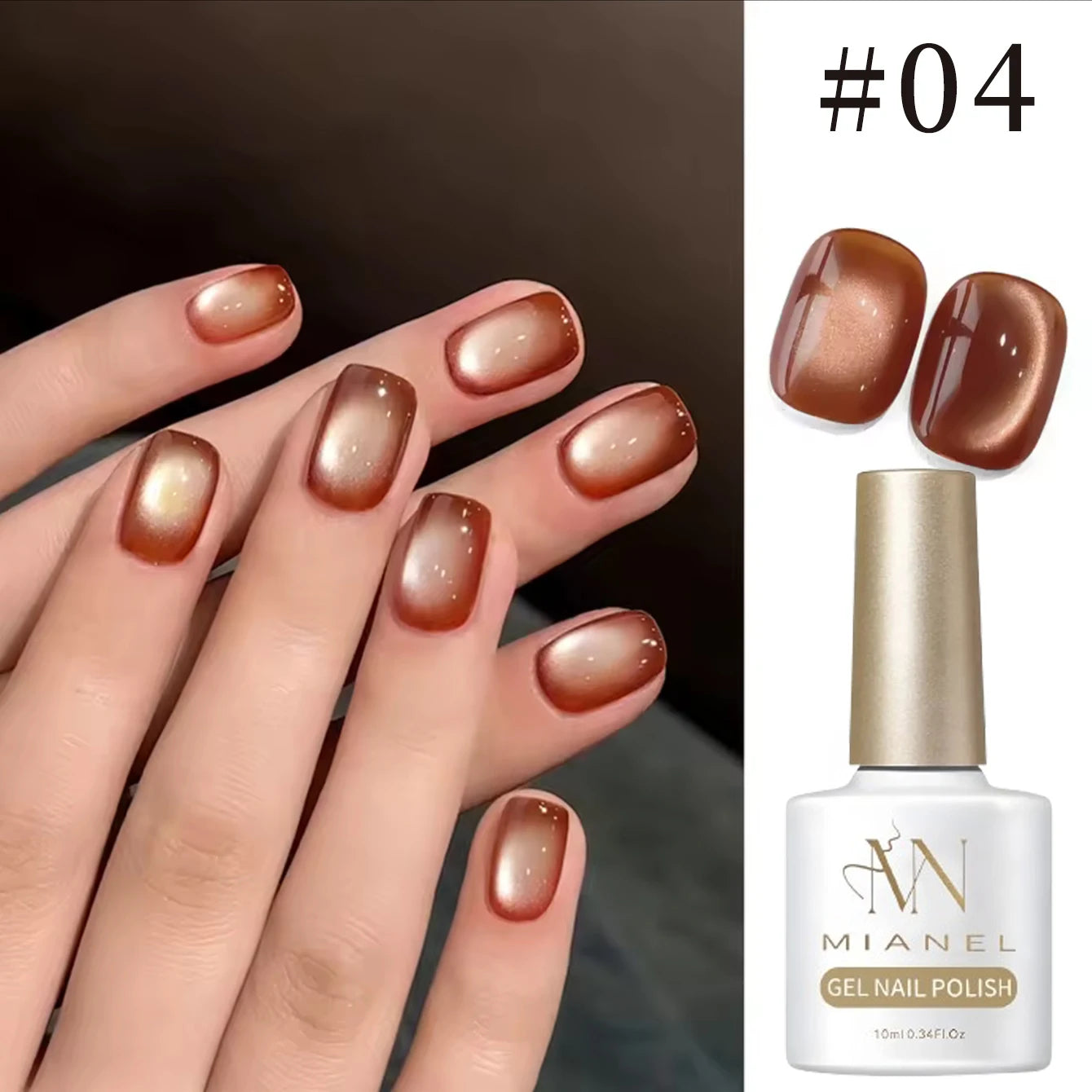 Brown Nails Champagne