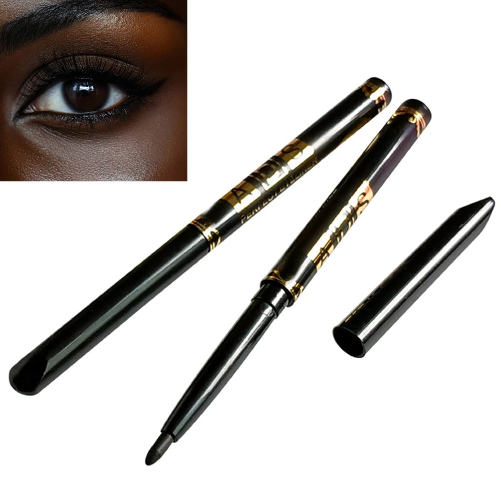 2Pcs Waterproof Black Brown Eyeliner