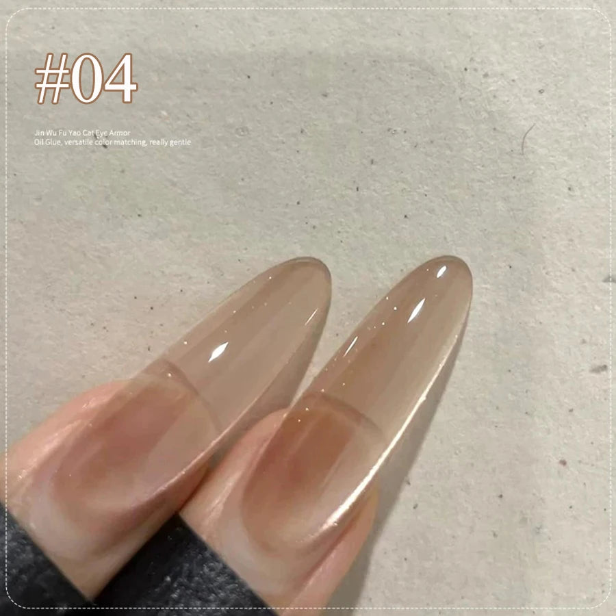 Winter Nails Pink Gold